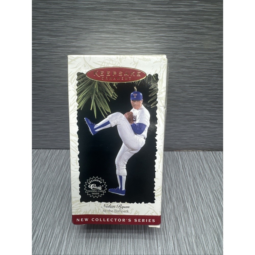 Hallmark Keepsake Ornament Nolan Ryan At‎ The Park 1996 Baseball Vintage